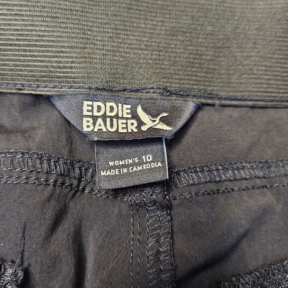 Eddie Bauer Flat front Lightweight Nylong Hiking Outdoor Shorts size 10 WMN - Picture 6 of 8